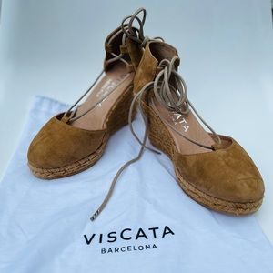 VISCATA Aro Wedge Ankle Tie Classic Espadrilles